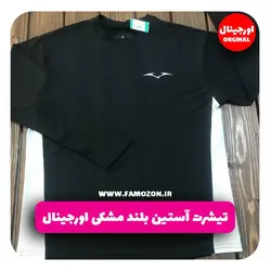 تیشرت ورزشی آستین بلند مشکی اورجینال