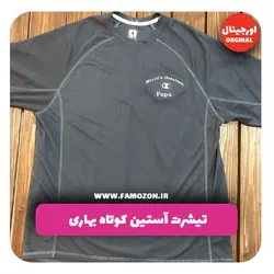 تیشرت ورزشی طوسی CHAMPION اورجینال