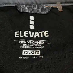 تیشرت ورزشی مشکی ELEVATE اورجینال