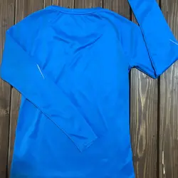 تیشرت ورزشی آستین بلند آبی ADIDAS اورجینال