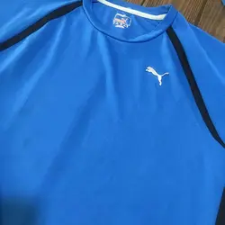 تیشرت ورزشی آبی آستین بلند PUMA اورجینال
