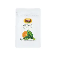 چای سبز مخلوط با برگه پرتقال ارگانیک زوبین مقدار 100 گرم