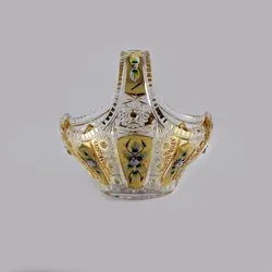 سبد کریستال چک راشل طلاکوب