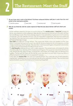 کتاب زبان تخصصی آشپزی و رستوران (مکالمه، لغات و اصطلاحات)