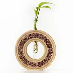 101199-قاب گلشن چوب پلای‌وود ۱۸سانتی مزین به آیت الکرسی