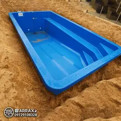 استخر فایبرگلاس - آبنمای آراکس