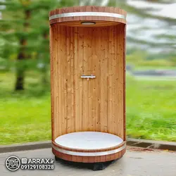 کابین دوش کنار استخر - آبنمای آراکس