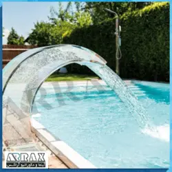 کرتین استخری شیشه ای