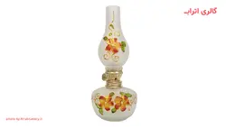 چراغ نفتی توپی بدون پایه مات طرح شاخه فر