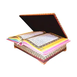 جعبه جا قرآنی خاتم کاری چوبی تمام تنه