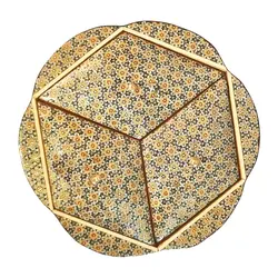 شکلات خوری خاتم کاری چوبی تمام تنه سه درب