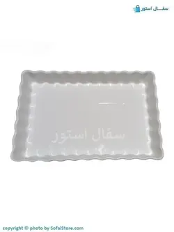 شیرینی خوری سرامیکی سفید ساده