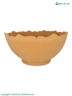 کاسه سفالی خام لبه کمانی (4 سایز)