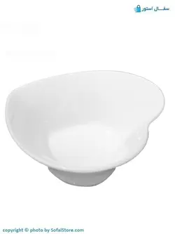 کاسه سرامیکی طرح قلب (سفید لعابی و خام)