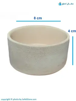 پیاله سفالی خام (مدل کاسه استوانه ای )
