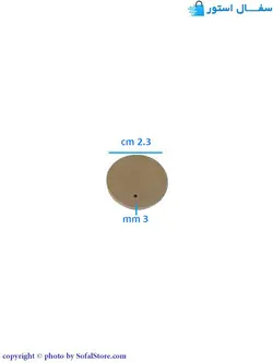 کاشی گرد 2 سانتی متری خام