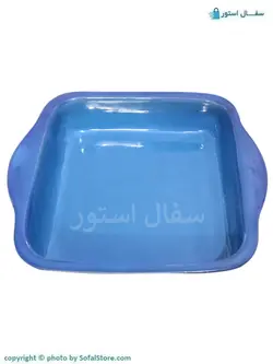 مرغ خوری مربع سفالی فیروزه ای (قیمت ارزان)
