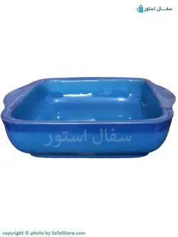 مرغ خوری مربع سفالی فیروزه ای (قیمت ارزان)