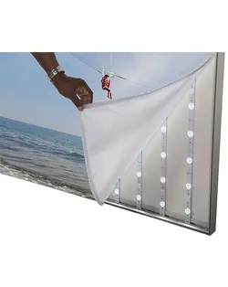 لایت باکس فریم لس مشکی ۶ سانتی متر یکطرفه