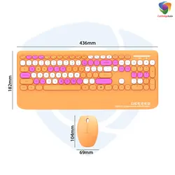 کیبورد و ماوس بیسیم گیزر مدل GEEZER G100