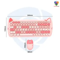 کیبورد و ماوس بیسیم گیزر مدل GEEZER Meoe Meoe