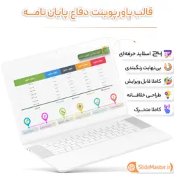 قالب پاورپوینت جلسه دفاع پایان نامه + نسخه حرفه ای