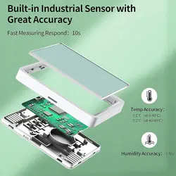 رطوبت و دما سنج کالیبره شده با صفحه نمایش LCD - فروشگاه وی وان