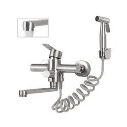 شیر آب آشپزخانه با تفنگ اسپری 360 برند Hausharbor - فروشگاه وی وان