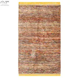 فرش دستباف ذرع چارک تمام ابریشم طرح گبه مارک سرایان بافت قم کد D02588G