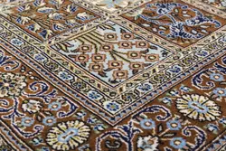 فرش دستباف سه متری نقشه خشتی قم کد G02112