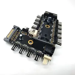 تبدیل (هاب) برق ساتا به برق فن کامپیوتر 4 پین (10 پورت)