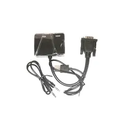 تبدیل VGA به HDMI/VGA با کابل صدا وبرق لمونتک