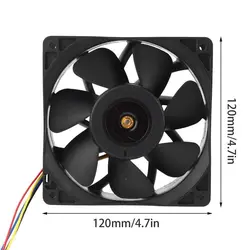 فن دستگاه آکبند ماینر  M1, M3x, S9 , E10 , M3 اورجینال + رابط افزایش (ANT MINER FAN)