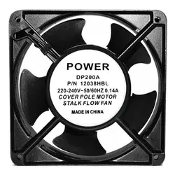 فن رک 220 ولت بلبرینگی سایز 12×12 مدل power