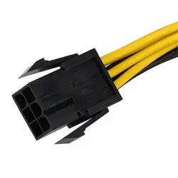 کابل تبدیل برق 6 پین به 8 پین PCI-e گرافیک