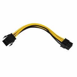 کابل تبدیل برق 6 پین به 8 پین PCI-e گرافیک