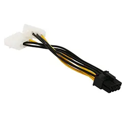 کابل تبدیل برق مولکس به 8 پین گرافیک (Ide Molex To vga 8-Pin)