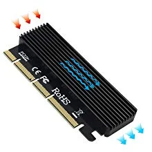 کارت تبدیل PCI-E به M.2 از نوع M-KEY NVME بدون هیت سینک