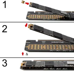 کارت تبدیل PCI-E به M.2 از نوع M-KEY NVME بدون هیت سینک