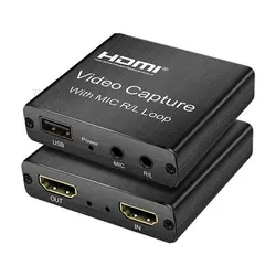 کارت کپچر اکسترنال HDMI همراه با پورت میکروفون لمونتک