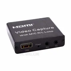 کارت کپچر اکسترنال HDMI همراه با پورت میکروفون لمونتک