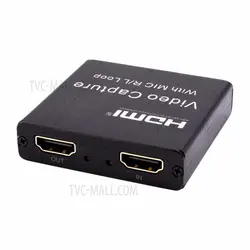 کارت کپچر اکسترنال HDMI همراه با پورت میکروفون لمونتک