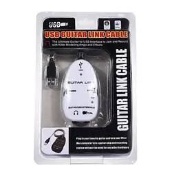 کابل تبدیل گیتار به USB کامپیوتر و خروجی هدفون لمونتک