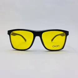 خرید عینک 5 کاوره مربعی شکل با فریم مشکی رنگ (عینک طبی و آفتابی) مدل 2315A | فروشگاه آرکوشاپ