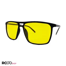 خرید عینک دید در شب با فریم مشکی مات و دسته چوبی برند دیزل مدل 98009 | فروشگاه آرکوشاپ