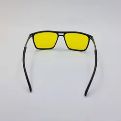 خرید عینک دید در شب با فریم مشکی مات و دسته چوبی برند دیزل مدل 98009 | فروشگاه آرکوشاپ