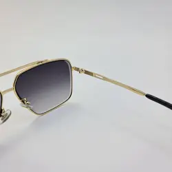 خرید عینک دودی میباخ با فریم طلایی و مربعی شکل و عدسی سایه روشن مدل N2001 | فروشگاه اینترنتی آرکوشاپ | خرید عینک آفتابی مردانه و زنانه