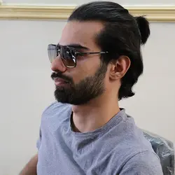 خرید عینک دودی میباخ با فریم طلایی و مربعی شکل و عدسی سایه روشن مدل N2001 | فروشگاه اینترنتی آرکوشاپ | خرید عینک آفتابی مردانه و زنانه