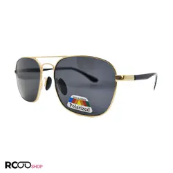 خرید عینک آفتابی پلاریزه برند ریبن با فریم طلایی و دسته مشکی مدل D21533 | فروشگاه آرکوشاپ
