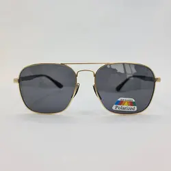 خرید عینک آفتابی پلاریزه برند ریبن با فریم طلایی و دسته مشکی مدل D21533 | فروشگاه آرکوشاپ